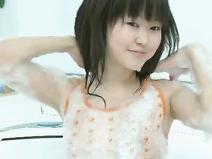 Bathing Asian Teen Masturbates Erotically